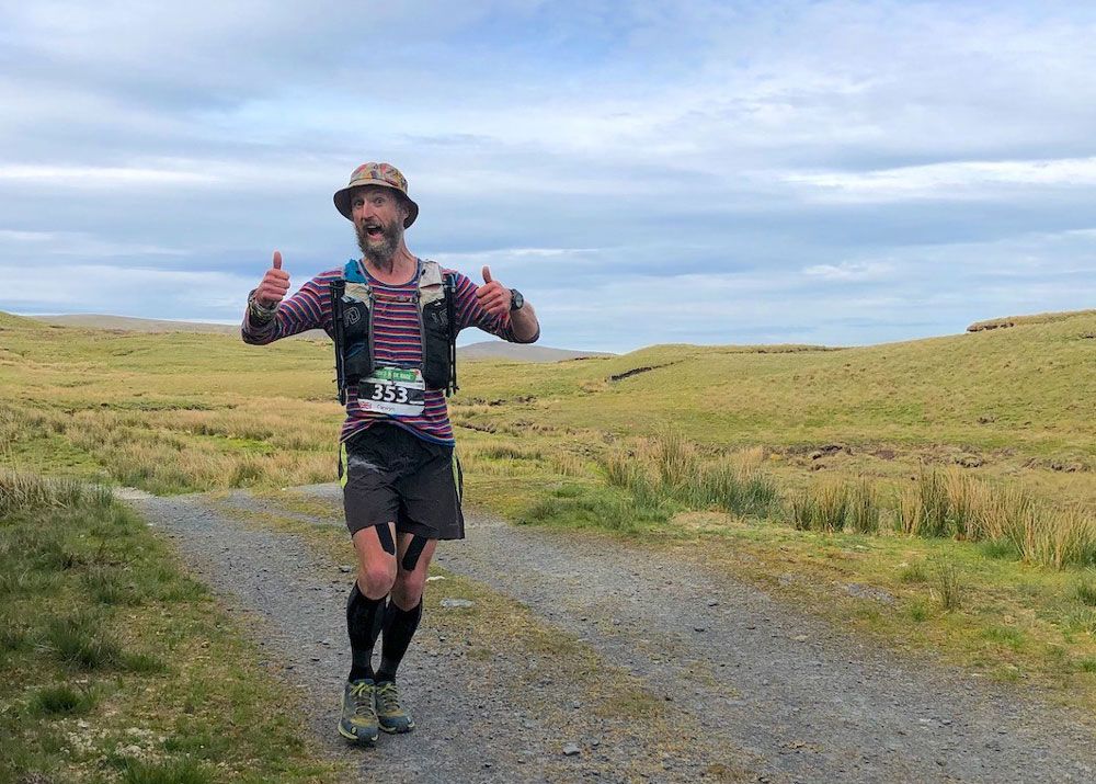 Photo of Carwyn Phillips during the 2019 Dragon's Back Race